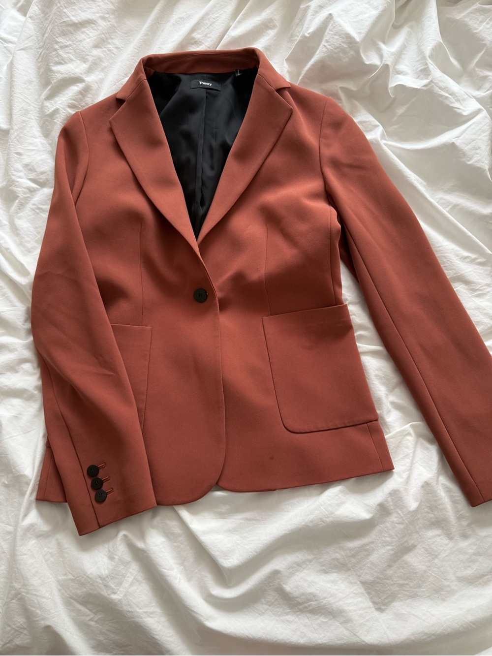 Theory Rust Orange Blazer - Size 4
